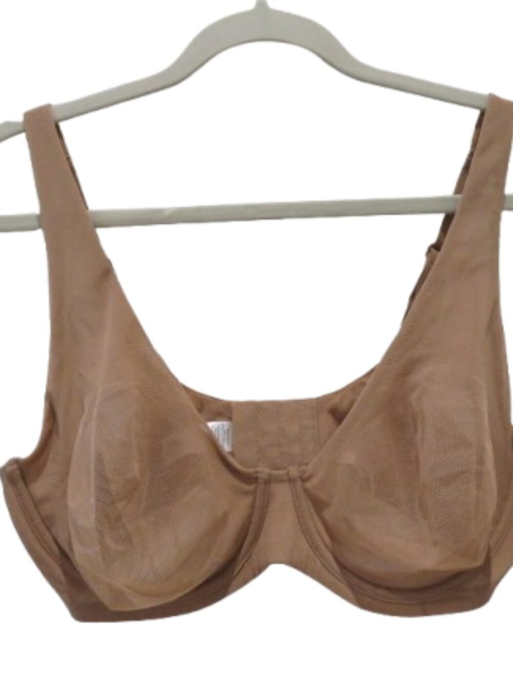 ADORE ME Janira Unlined Sheer Mesh Underwire Bra Nude Size 38D Neutral